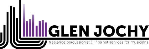 Glen Jochy Logo, Freelance Percussionist en Internet diensten voor muzikanten